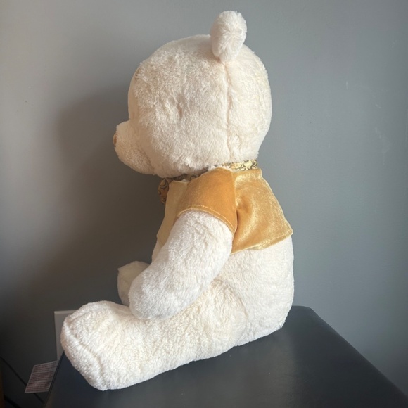 Disney Gold and Cream Winnie the Pooh Plush Stuffed Animal - Picture 3 of 12